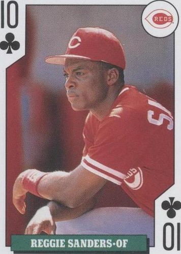 1992 Bicycle Baseball Rookies Playing Cards - Reggie Sanders #10C