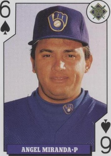1993 Bicycle Baseball Rookies Playing Cards - Angel Miranda #6S
