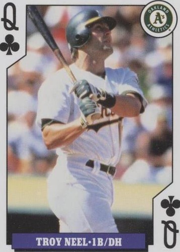 1993 Bicycle Baseball Rookies Playing Cards - Troy Neel #QC