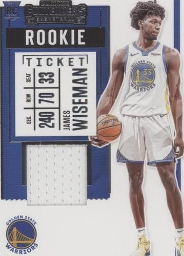 2020-21 Panini Contenders - James Wiseman #RS-JWS