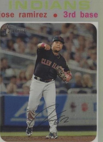 2020 Topps Heritage - Jose Ramirez #THC-324