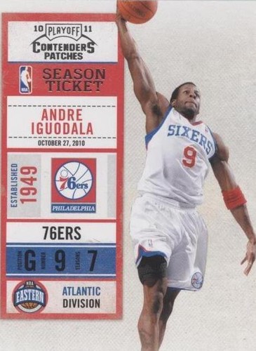 2010-11 Playoff Contenders Patches - Andre Iguodala #64