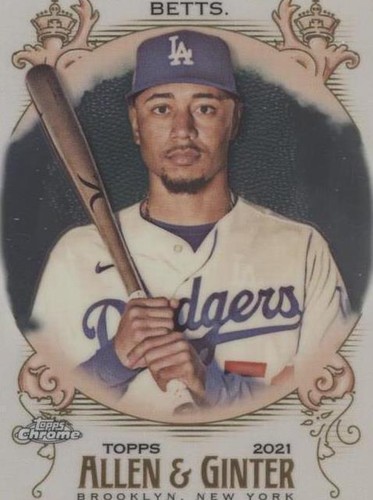 2021 Topps Allen & Ginter Chrome Refractor Mookie Betts #92