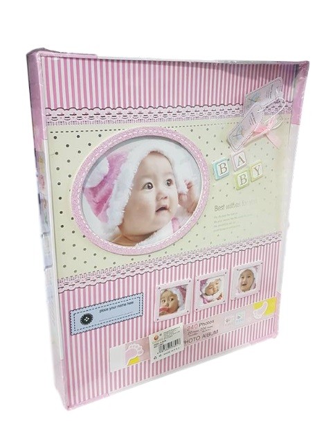 Album Foto Baby Neonato Regalo Bambina Femminuccia Rosa 240 Fotografie dfh