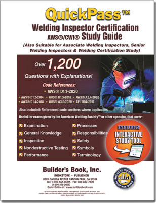 Certified Welding Inspector AWS/CWI QuickPass Study Guide based on AWS D1.1 2020