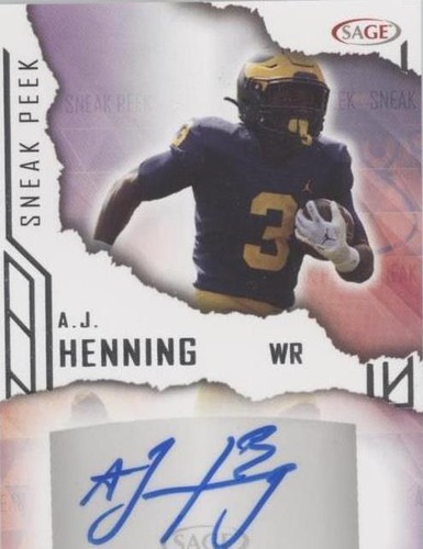 2023 SAGE Low Series A.J. Henning #SPA-AJH