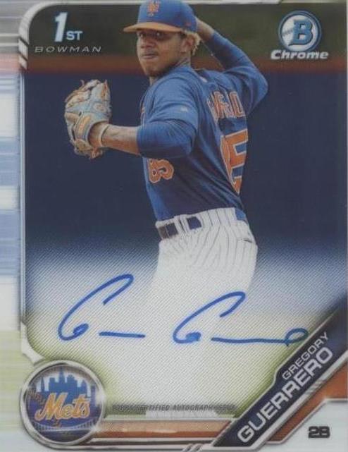 2019 Bowman Chrome - Gregory Guerrero #CPA-GG