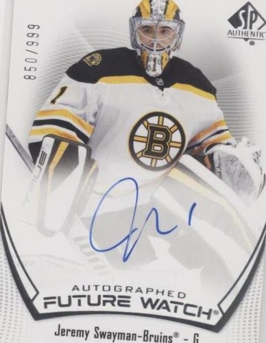 2021-22 SP Authentic - Jeremy Swayman #103