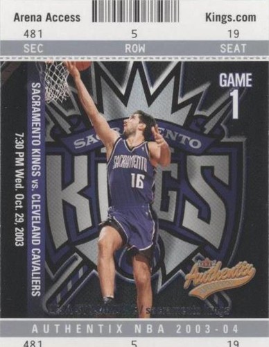 2003-04 Fleer Authentix - Peja Stojakovic #47