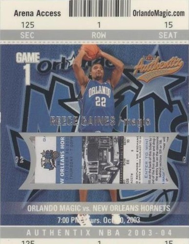 2003-04 Fleer Authentix - Reece Gaines #125