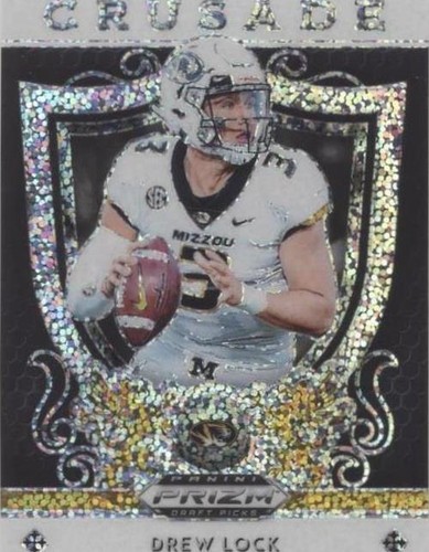DREW LOCK 2019 Prizm Draft Picks PINK PULSAR Crusade #10