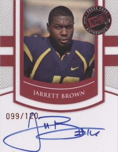 2010 Press Pass Portrait Edition Jarrett Brown #SS-JB