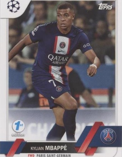 2022-23 Topps UEFA Club Competitions 1st Edition Kylian Mbappé #100