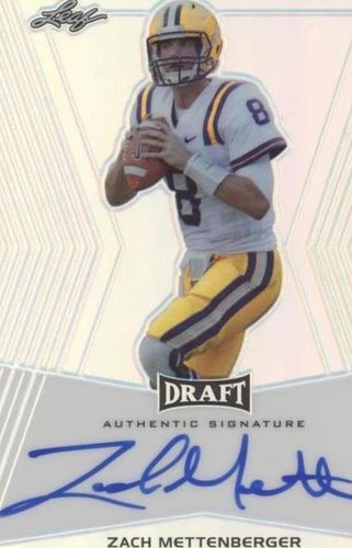 2014 Leaf Metal Draft Zach Mettenberger #BA-ZM1