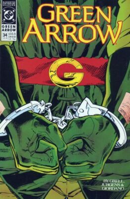 GREEN ARROW #34 (1990) NM | 'Black Arrow Saga' | Dan Jurgens Cover