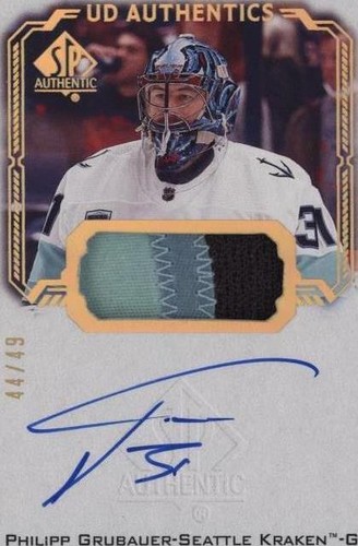 2021-22 SP Authentic - Philipp Grubauer #UDA-PG