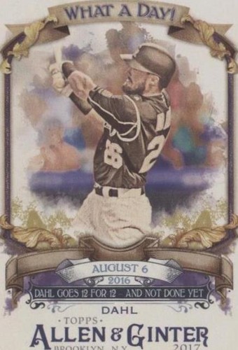2017 Topps Allen & Ginter - David Dahl #WAD-52