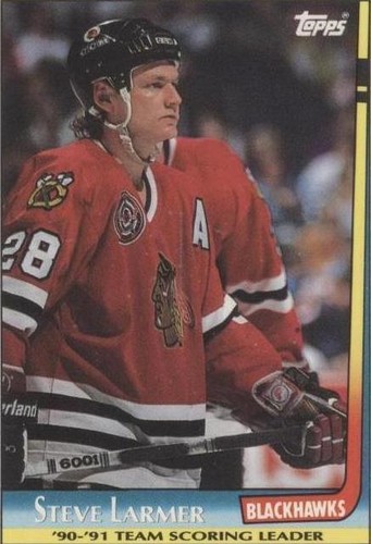 1991-92 Topps - Steve Larmer #21