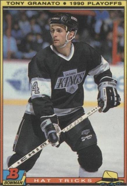 1990-91 Bowman Hat Tricks - Tony Granato #18