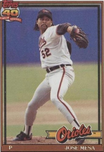 1991 Topps - Jose Mesa #512