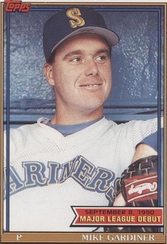 1990 Topps Major League Debut Card #052-Mike Gardiner, Seattle
