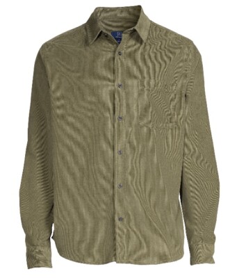 George Men s Size XL (46-48) corduroy Shirt With Long Sleeves  NWT
