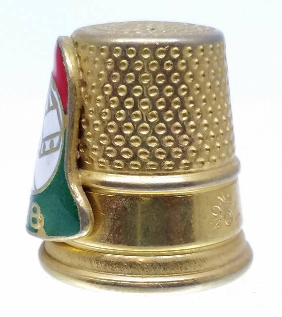 Vintage Lillian Vernon Church Thimble, 1978 Religious