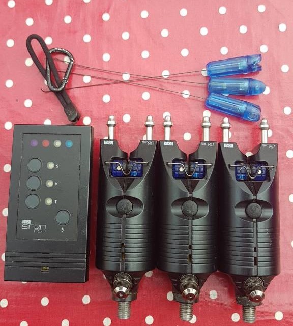 Fishing Reel Alarm Nash Siren RS1 Bite Alarm Snag Ears, Colours