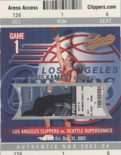 2003-04 Fleer Authentix - Chris Kaman #126