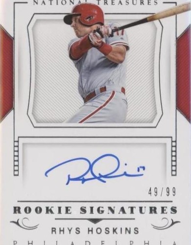 2018 Panini National Treasures - Rhys Hoskins #RS-RH