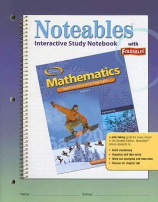 Mathematics: Applications and Concepts, Course 2, Noteables: Inte