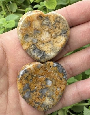 Worry Stone - Crazy Agate - Grounding Stability Self-Esteem Endurance Acuity Joy