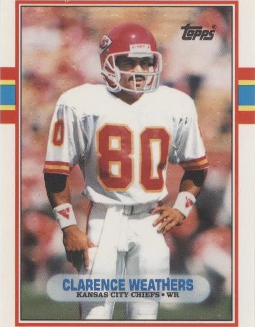 1989 Topps Traded Clarence Weathers Lew Barnes #48T