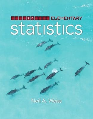 Elementary Statistics Hardcover Neil Weiss
