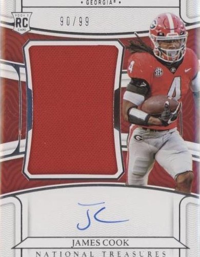 2022 Panini National Treasures Collegiate James Cook #49