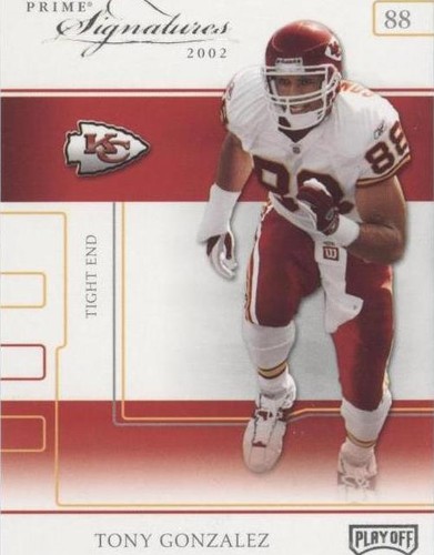2002 Playoff Prime Signatures Tony Gonzalez #33