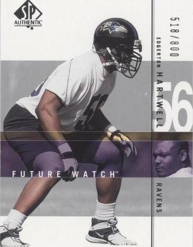 2001 SP Authentic Ed Hartwell #185