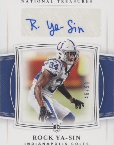 2019 Panini National Treasures Rock Ya-Sin #127