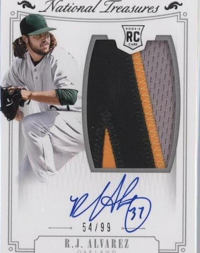 2015 Panini National Treasures - R.J. Alvarez #171