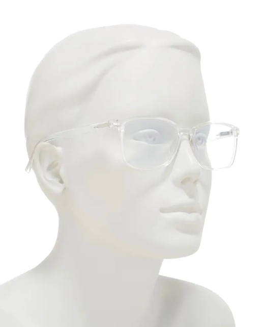 E-SPECS Прозрачный пластик РЕТРО Блокирующие очки с фильтрацией синего света Пружинные петли