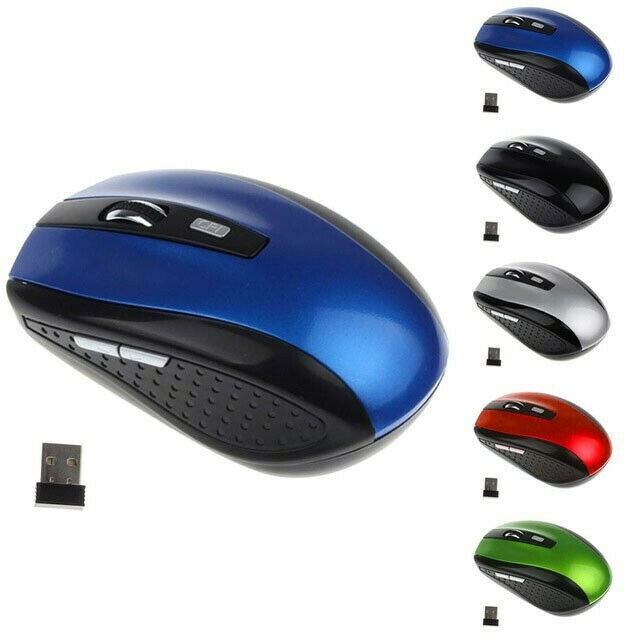 2.4GHz Wireless Mouse 2000DPI Cordless Optical Mice USB Receiver for Laptop