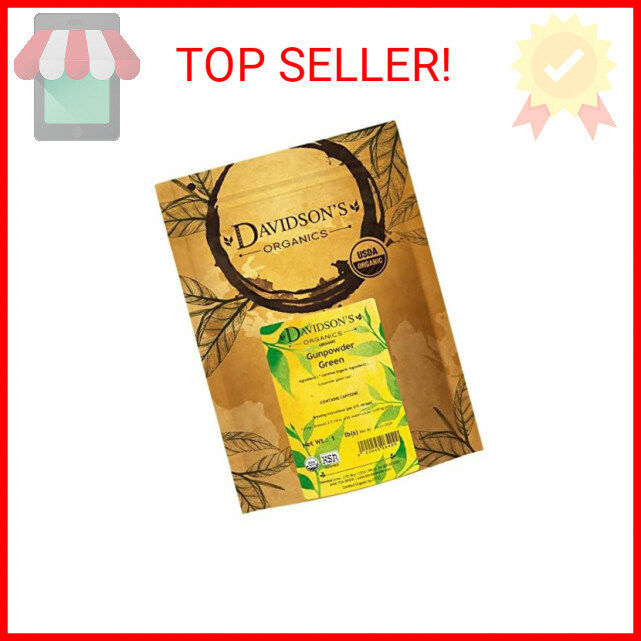 Davidson's Organics,Gunpowder Green,Loose Leaf Tea, 16-Oz Bag (Packaging Varies)