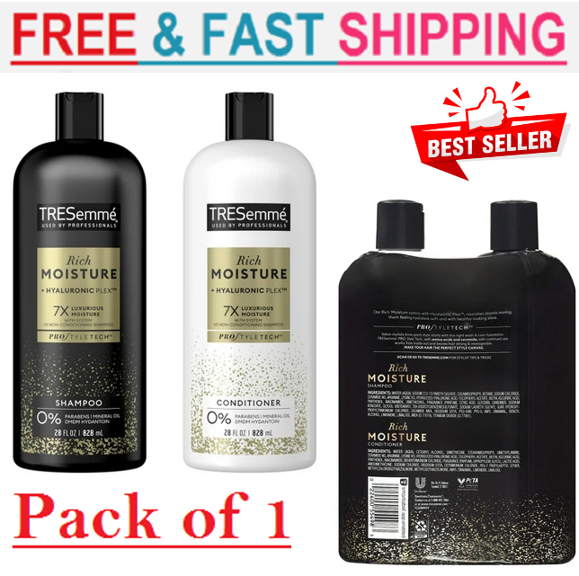 New TRESemme Luxurious Moisture Shampoo and Conditioner Set with Vitamin E 28 oz