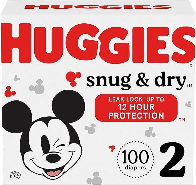 Huggies Diapers Pack of 100 Size 2