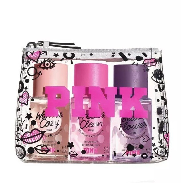 2021PINK MIST MAEVEROCHAＦＲIntegrityToys Victoria's Secret PINK Mini Mist Gift Set | eBay