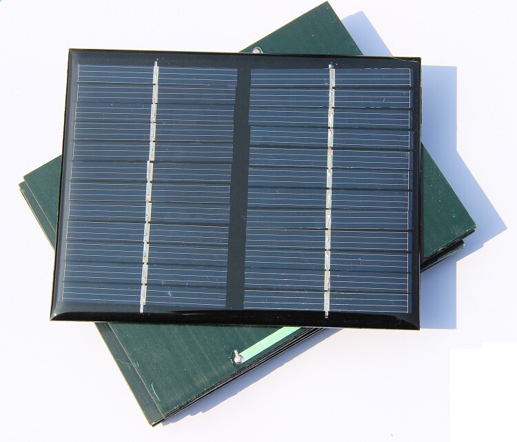 2Pack 12V 1.5W Solar Panel Small Cell Module Epoxy Mobile DC Battery Charger DIY