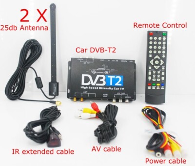 Car DVB-T2 DVB-T High Speed Digital TV Receiver automobile DTV box DVB-T221