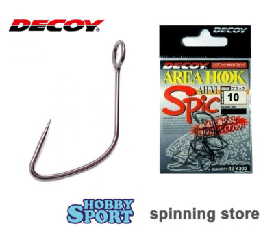 DECOY AREA HOOK SPIC AH VI SIZE 10 AMI COMPETIZIONE x SPOON 12 PEZZI 814154