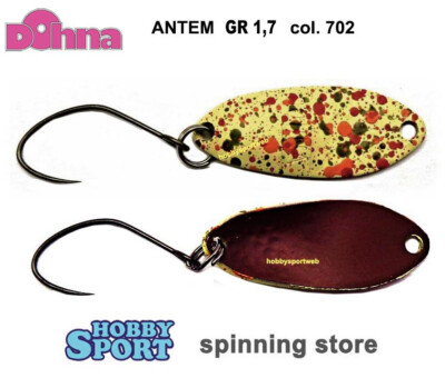 ANTEM SPOON DOHNA 702 CLEAR PELLET 1,7 GR  ONDULANTE JAPAN TROUT AREA SPINNING