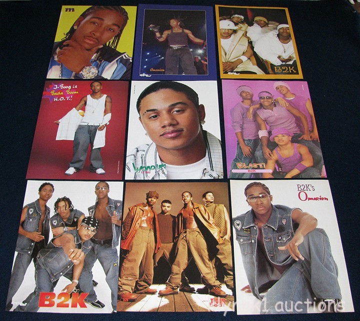 B2K Omarion Lil Fizz JBoog Raz B - 3 sets 24 Full page clippings Pinups Lot B309
